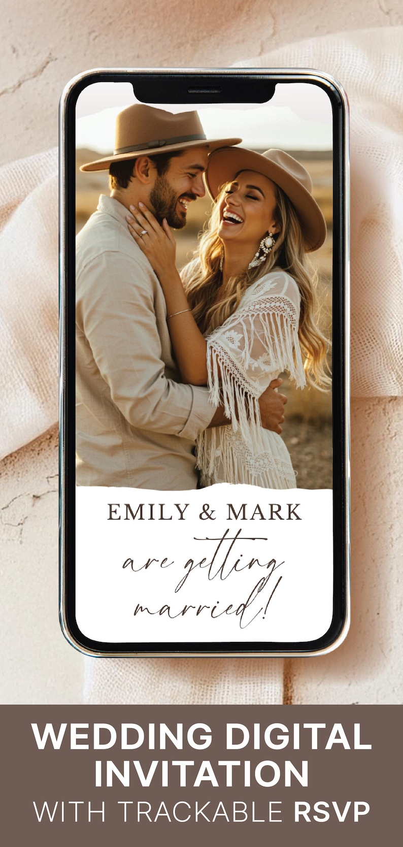 CANVA Wedding Invitation WEB Wedding Invitation with Trackable RSVP Digital