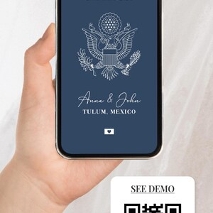 Wedding Invite Digital Destination Wedding Custom Invitation