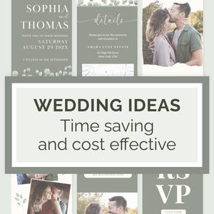 Invite Green Digital Minimal Greenery Detail Card Eucalyptus Invitation Canva