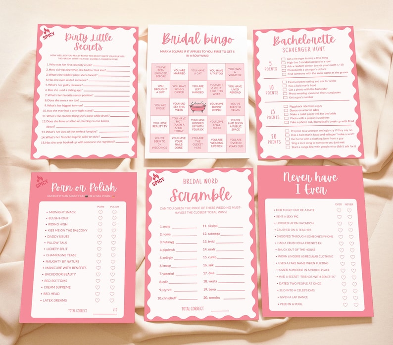 Girl Gone Mild Bachelorette Party Game Printable Game Bach Trip Game Adult