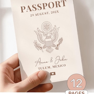 Wedding Program Passport Wedding Ceremony Program