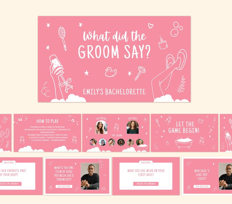 Drinking Game for Hens Party Game Girl Night Party Game Bach Trip Fun