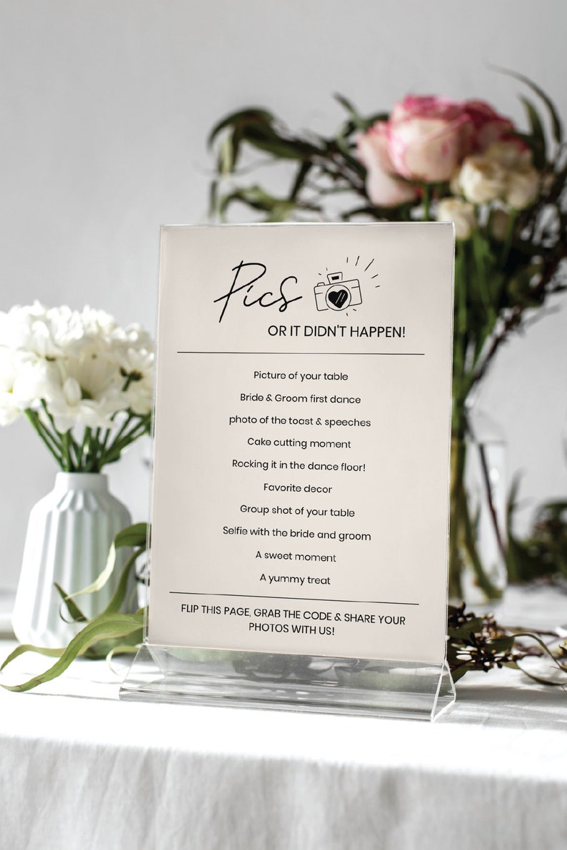 Wedding Game I Spy Wedding Table Sign Canva Custom Wedding Sign Blow Up Their Phone Sign