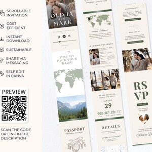 National Park Wedding Invitation National Park Destination Wedding Park