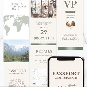 National Park Wedding Invitation National Park Destination Wedding Park