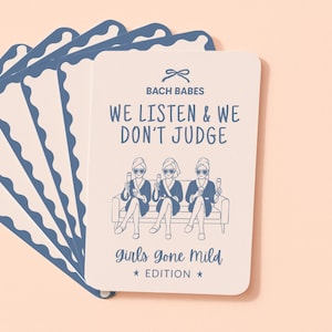 Blue Girls Gone Mild Bachelorette Games Bach Party Game Printable