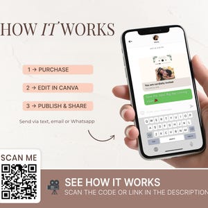 a person holding a cell phone with a qr code on it