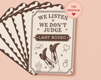 Last Rodeo Bachelorette Game Western Theme Bachelorette Party Activity Hen I Do Party Game Nashville Bach Party Printable Game Canva Cowgirl