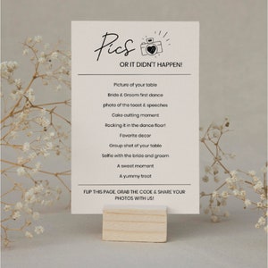 Wedding QR Code Photo QR Code Wedding Sign Template Wedding Game I Spy