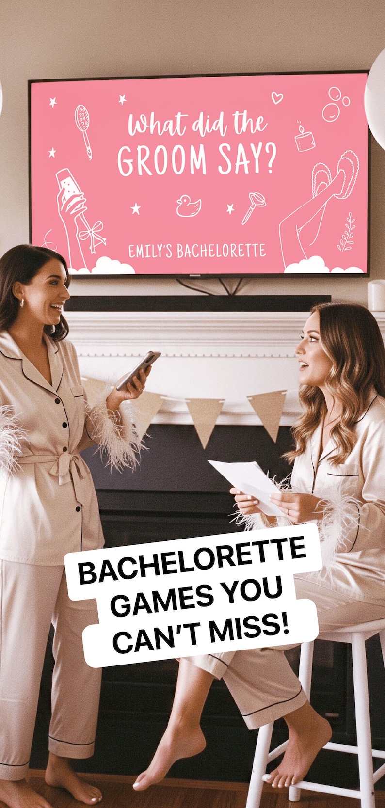 What Did The Groom Say Bachelorette Trivia game Girls Gone Mild Bach