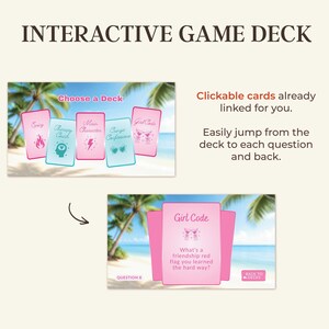 Bach Island Game Bachelorette Party Game Icebraker We Listen & We Don't Judge Game Bachelorette Island Activity Friends Game Reality TV Bach image 7
