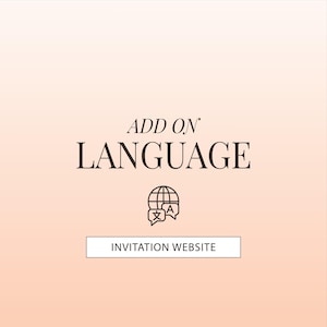 Add a Second Language to your Website Invitation