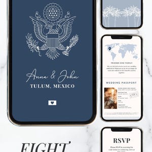 Wedding Passport Invitation Digital Save The Date Wedding Boarding Pass Custom