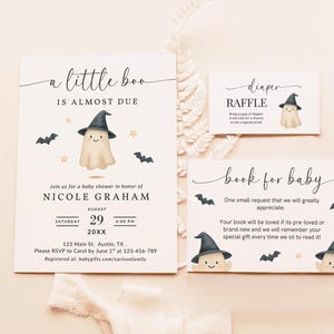 Halloween Baby Shower Invite A Little Boo Baby Shower Invite Editable