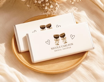 Love Is Brewing Chocolate Bar Wrapper Bridal Shower Chocolate Label Printable Chocolate Candy Bar Label Bridal Shower Chocolate Favor Label