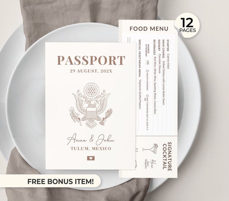 Program Destination Wedding Program Passport Wedding Guide Destination Program