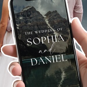 Digital National Park Wedding Invite Editable Online Save the Date National Park