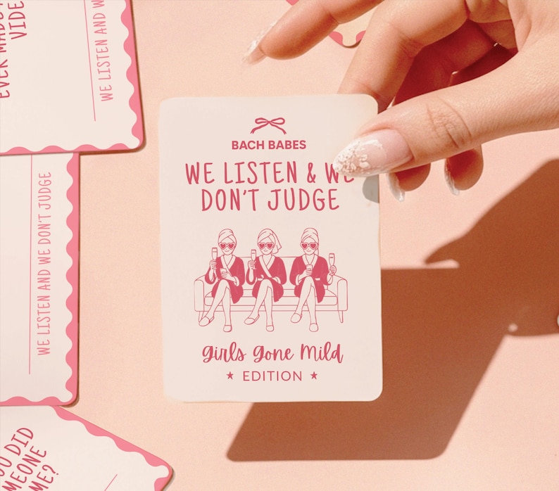 Girls Gone Mild Bachelorette Party Games Printable Pack Fun Bach Trip