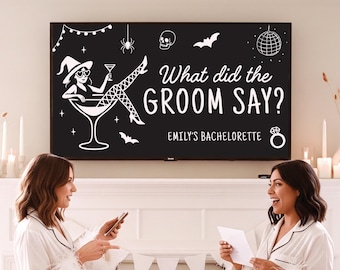 Til Death Do Us Party Game Bachelorette Bride Or Die Bachelorette What Did The Groom Say Game Hen Party TV Bach Drinking Game Idea Bach Trip