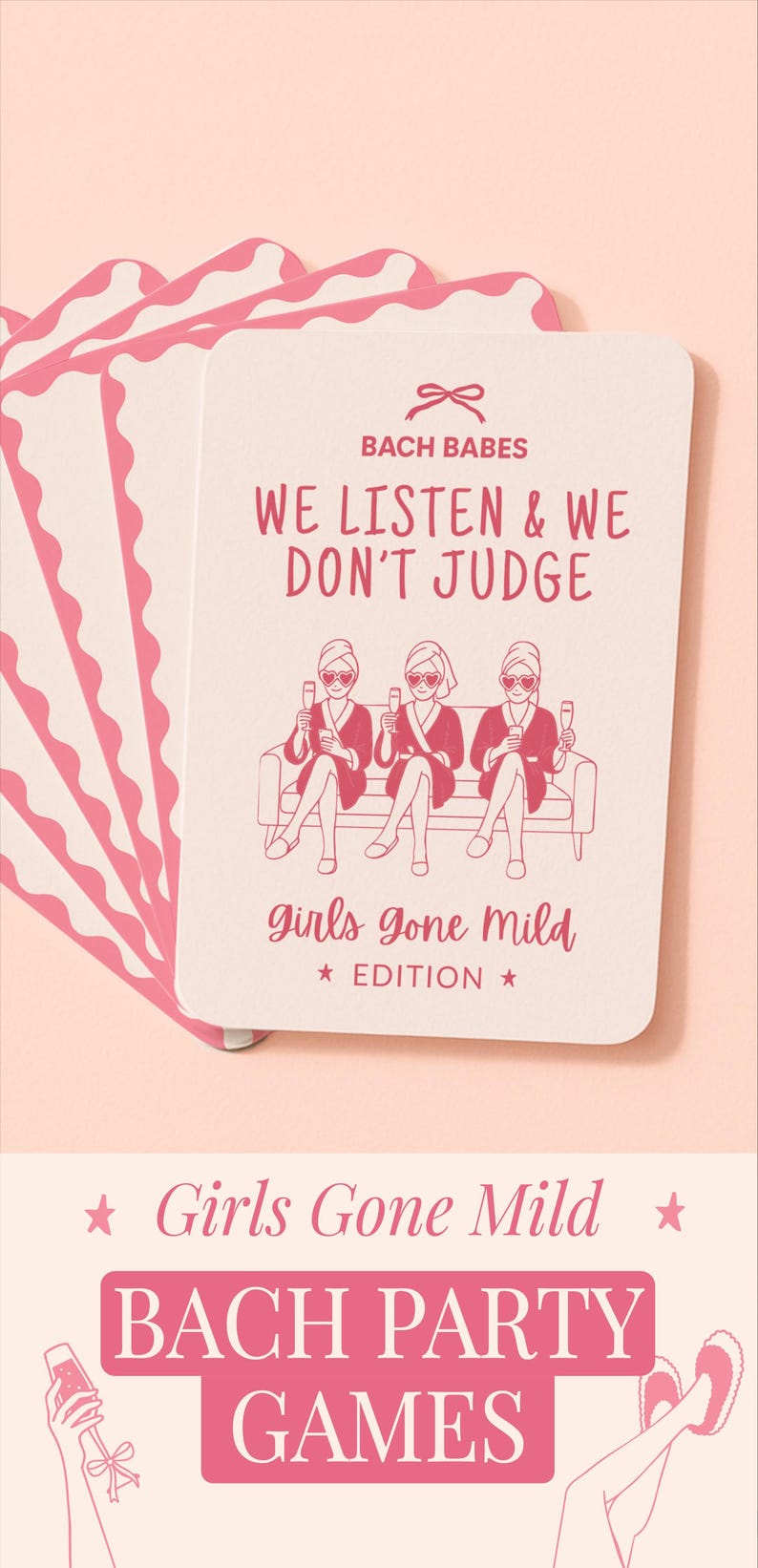 Activity Set Editable Canva Template We Listen We Don’t Judge Game DIY