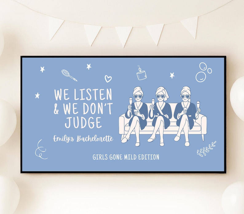 Bach Party Game Drinking Game Editable Canva Game We Listen & We Don't Judge