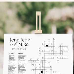 Crossword Puzzle Wedding Crossword Sip Search Large Crossword Puzzle