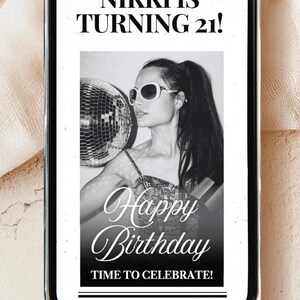 NEWSPAPER Birthday Invitation Template Birthday 21st Birthday