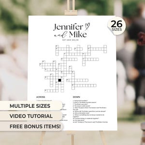Bridal Shower Crossword Puzzle Game Bridal Shower Game