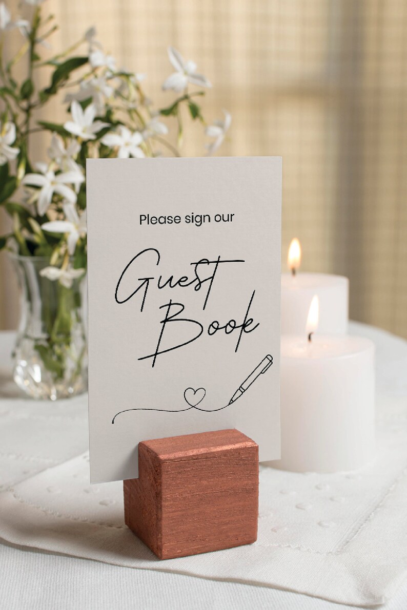 Wedding Guest Book Sign Table Wedding Decor Guest Book Table - Etsy