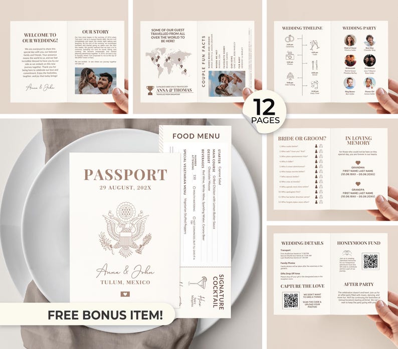 Program Destination Wedding Program Passport Wedding Guide Destination Program