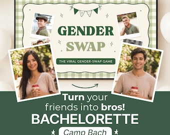 Camp Bachelorette Game Gender Swap Bach Game Glamping Bachelorette Drinking Game Lake Bachelorette Who's Most Likely Camp Bach Party Cabin