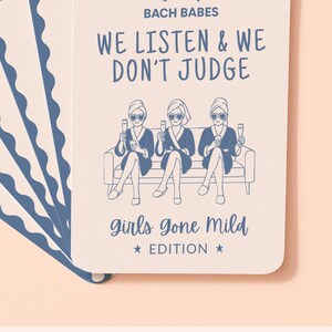 Blue Girls Gone Mild Bachelorette Games Bach Party Game Printable