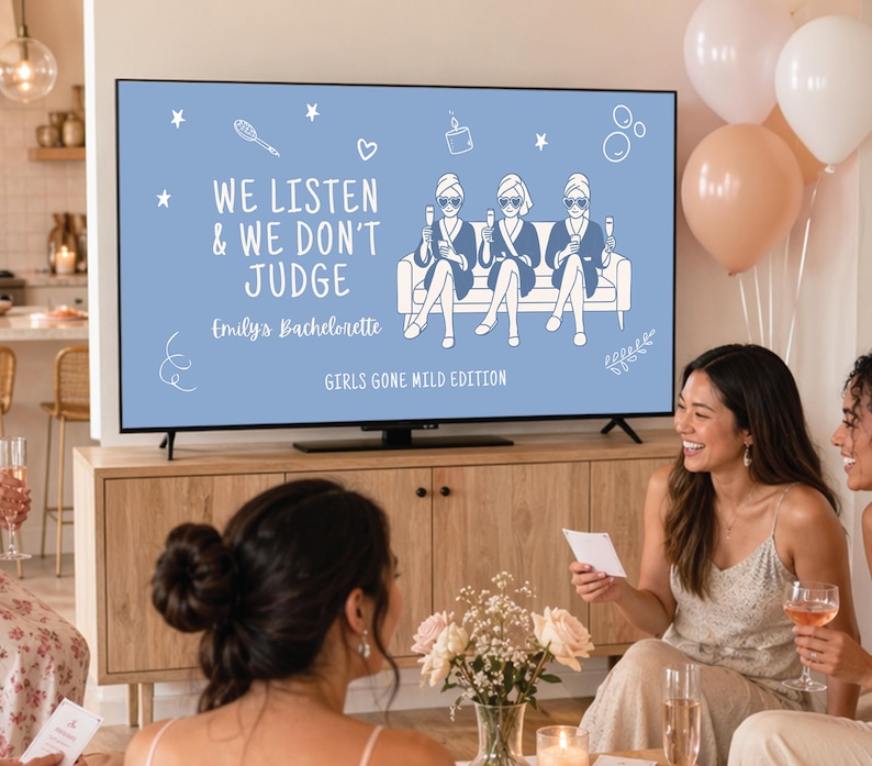 Bach Party Game Drinking Game Editable Canva Game We Listen & We Don't Judge