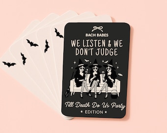 Till Death Do Us Party Bachelorette Game Printable Bride Or Die Bach Game Til Death Do Us Party Game RIP Single Life We Listen & Don't Judge