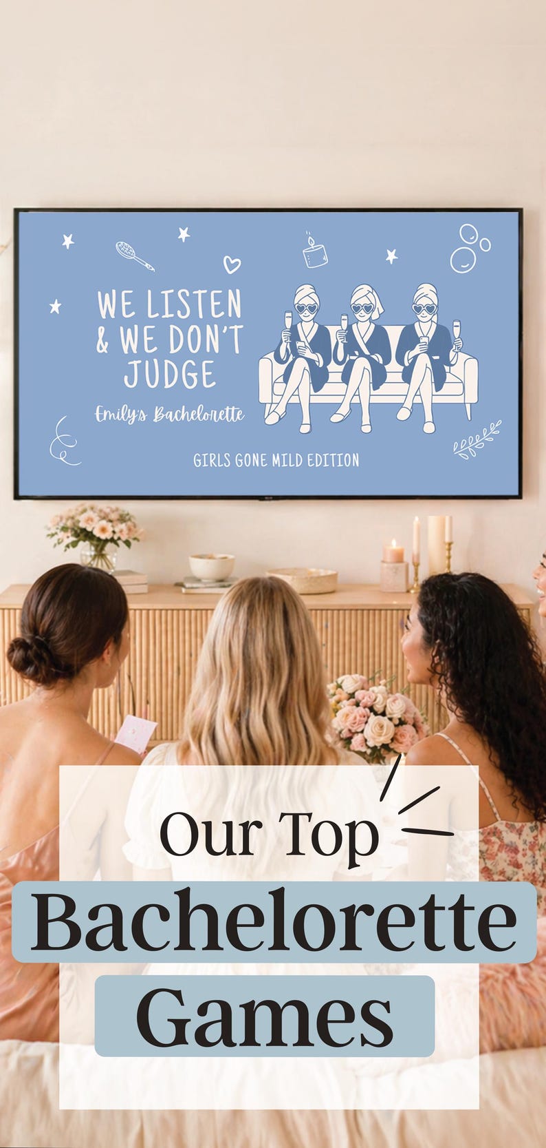 Bach Party Game Drinking Game Editable Canva Game We Listen & We Don't Judge