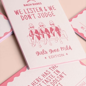 Girls Gone Mild Bachelorette Party Games Printable Pack Fun Bach Trip