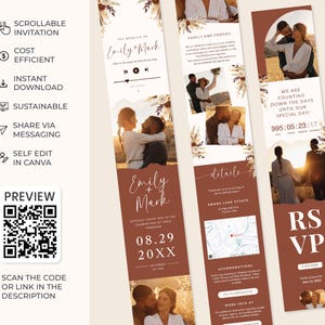Invitation RSVP Card Terracota Invitation Wedding Rustic Decor