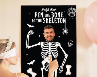 Till Death Do us Party Bachelorette Party Game Template Groom Face Game Halloween Bach Party Personalized Printable Game Bride or Die Party