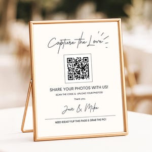 Wedding QR Code Photo QR Code Wedding Sign Template Wedding Game I Spy Wedding Table Sign Canva Custom Wedding Sign Blow Up Their Phone Sign