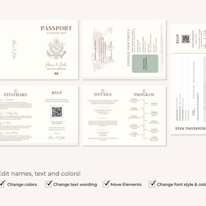 Custom Wedding Invitation Travelling Guest Wedding Invite Suite