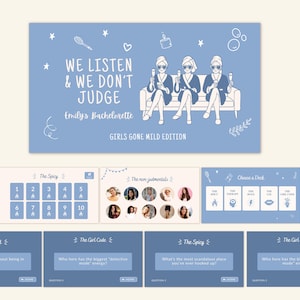 Bach Party Game Drinking Game Editable Canva Game We Listen & We Don't Judge