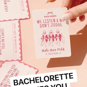 Girls Gone Mild Bachelorette Party Games Printable Pack Fun Bach Trip
