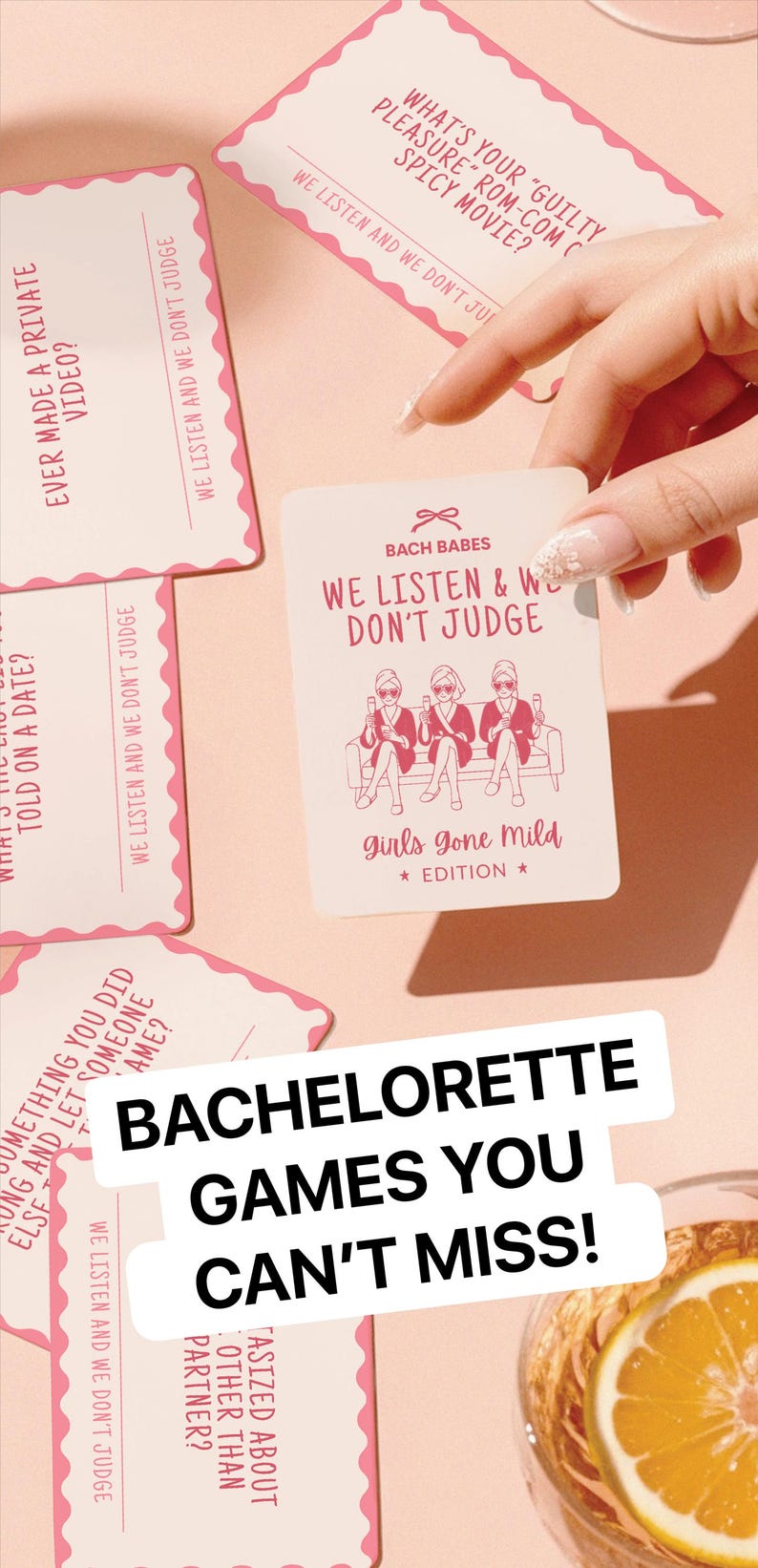 Girls Gone Mild Bachelorette Party Games Printable Pack Fun Bach Trip
