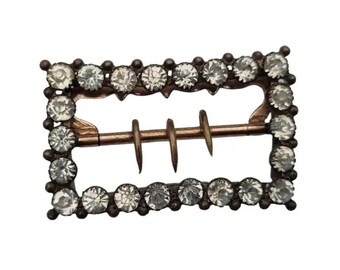 Art deco Rhinestone buckles, Crystal buckle, White buckle for women, Costume buckle, shiny white, flapper accessories, gifts for her.