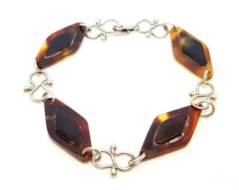 Bracelet En Argent Ciselé Filigrane Charro De Salamanque - Bijou Vintage Espagnol, Occasion