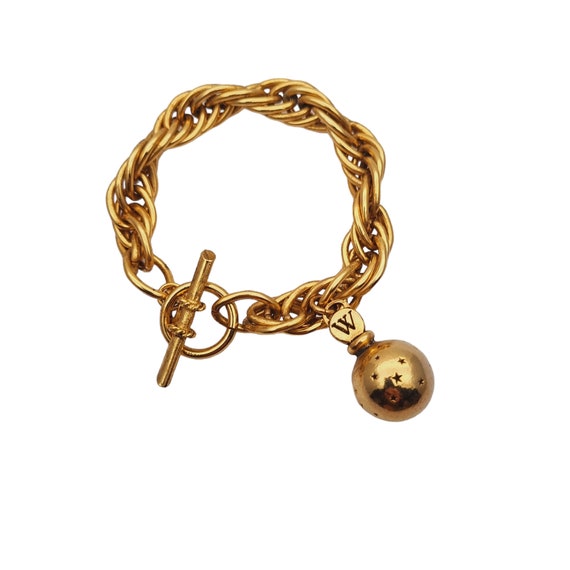 Vintage Golden Perfume Bracelet WORTH dans la nui… - image 7