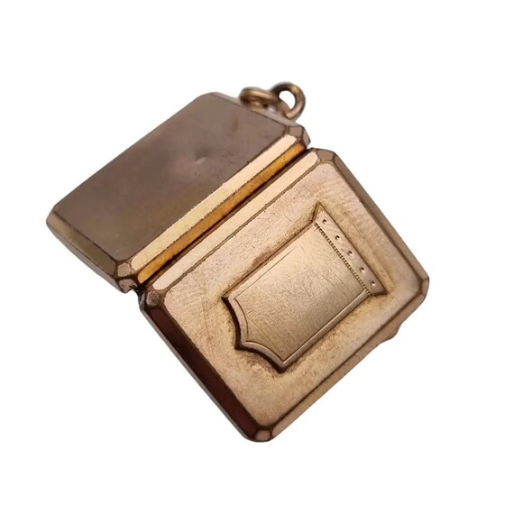 Shield locket, Victorian Rectangular Medallion Pe… - image 9