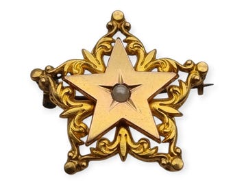 Broche Camée Ancienne Bétourné Limoges Sainte Fabiola - Réf 80417 - Occasion Vintage