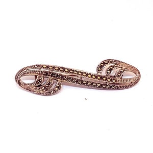 Marcasites pins brooch,  Vintage Silver brooch, Modernist style, gifts for women, sterling silver, Antique & vintage jewelry.