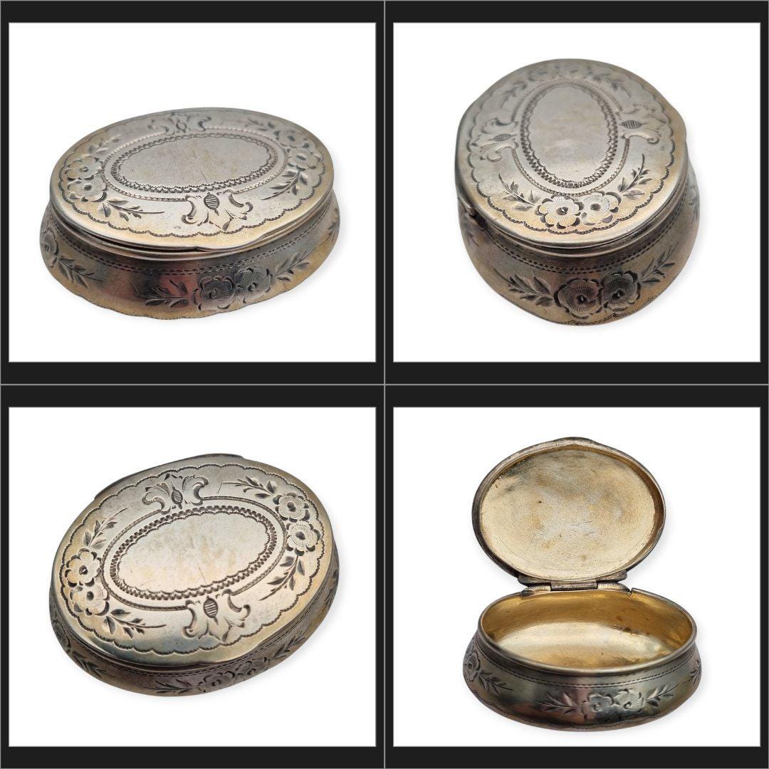 Objetos Antiguos De Plata Cajas Victoriana